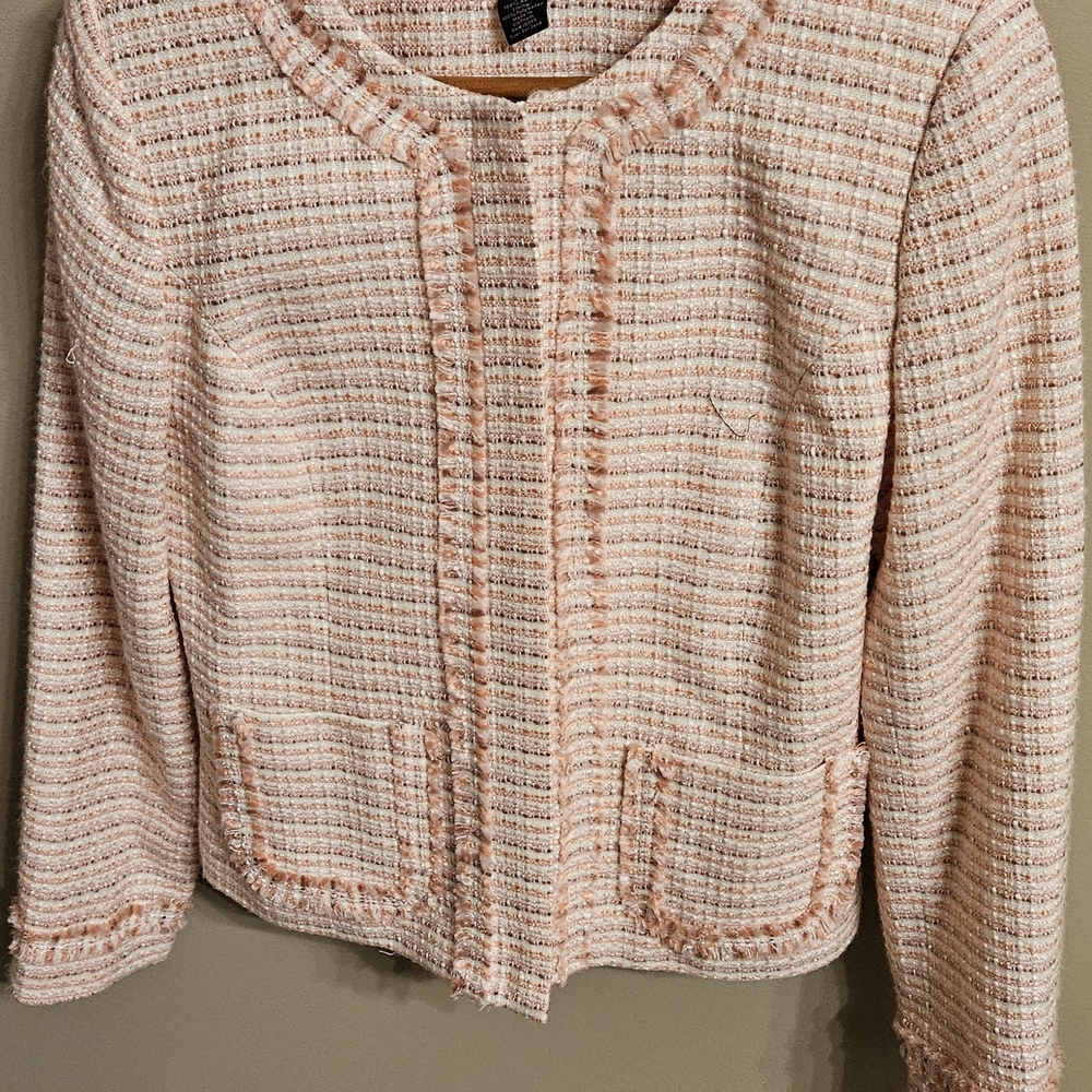 Women's Pink Tweed Jacket
